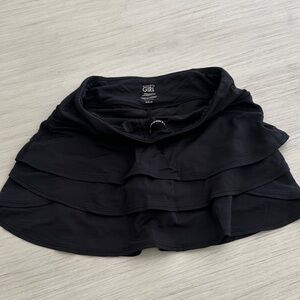 Athleta Girl Black Swing Skort